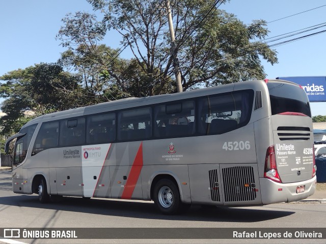 Empresa de Ônibus Pássaro Marron 45.206 na cidade de São Paulo, São Paulo, Brasil, por Rafael Lopes de Oliveira. Número da foto: #10356286.