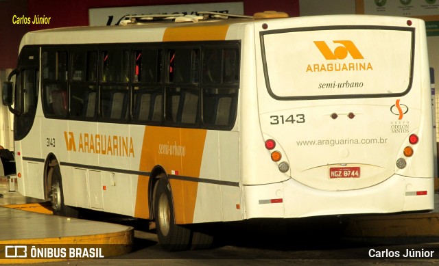 Viação Araguarina 3143 na cidade de Goiânia, Goiás, Brasil, por Carlos Júnior. Número da foto: #10356931.