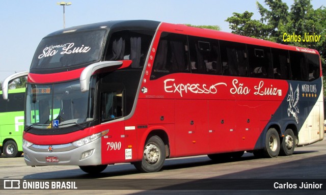 Expresso São Luiz 7900 na cidade de Goiânia, Goiás, Brasil, por Carlos Júnior. Número da foto: #10357339.