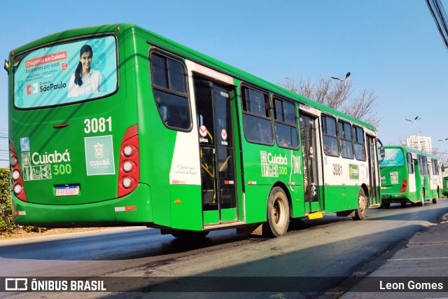 Expresso Caribus Transportes 3081 na cidade de Cuiabá, Mato Grosso, Brasil, por Leon Gomes. Número da foto: #10358847.