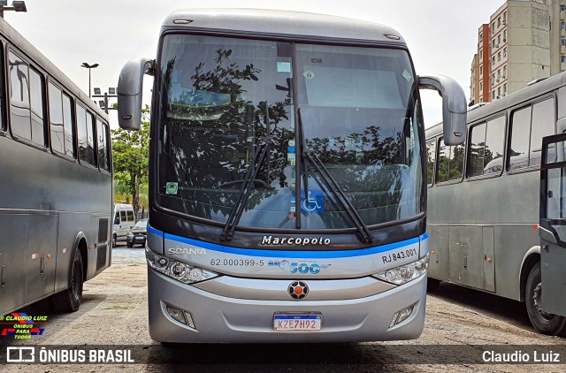 BR-500 Viagens e Turismo RJ 843.001 na cidade de Niterói, Rio de Janeiro, Brasil, por Claudio Luiz. ID da foto: 10358754.