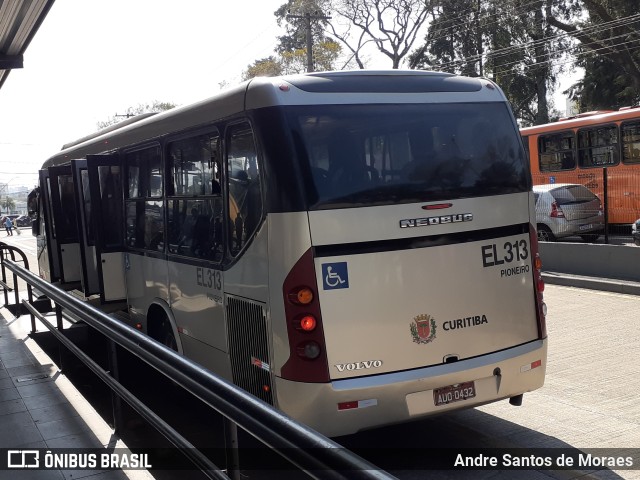 Auto Viação São José dos Pinhais EL313 na cidade de Curitiba, Paraná, Brasil, por Andre Santos de Moraes. Número da foto: #10356682.