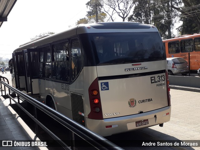 Auto Viação São José dos Pinhais EL313 na cidade de Curitiba, Paraná, Brasil, por Andre Santos de Moraes. ID da foto: 10356682.