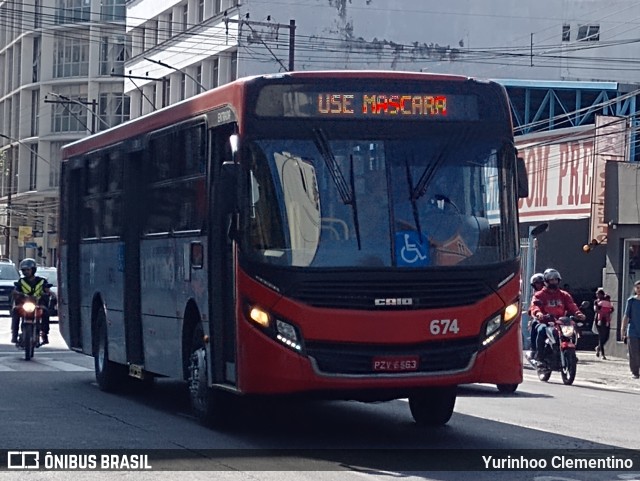 TUSMIL - Transporte Urbano São Miguel 674 na cidade de Juiz de Fora, Minas Gerais, Brasil, por Yurinhoo Clementino. Número da foto: #10356310.