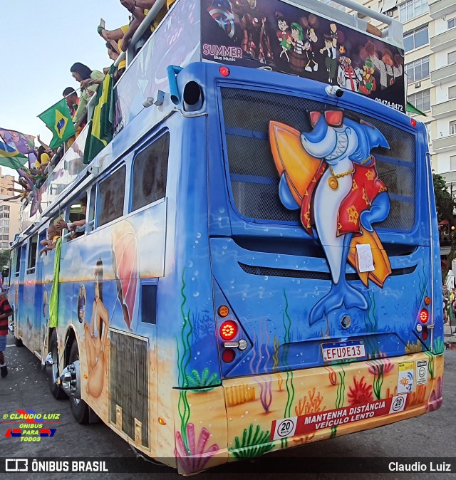 Ônibus Particulares EFU9E13 na cidade de Rio de Janeiro, Rio de Janeiro, Brasil, por Claudio Luiz. ID da foto: 10358776.