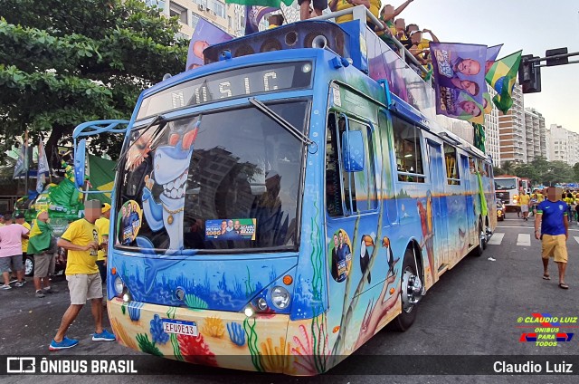 Ônibus Particulares EFU9E13 na cidade de Rio de Janeiro, Rio de Janeiro, Brasil, por Claudio Luiz. Número da foto: #10358772.
