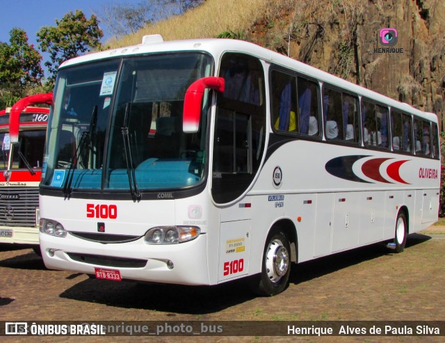 Viação Oliveira 5100 na cidade de Campinas, São Paulo, Brasil, por Henrique Alves de Paula Silva. Número da foto: #10356593.