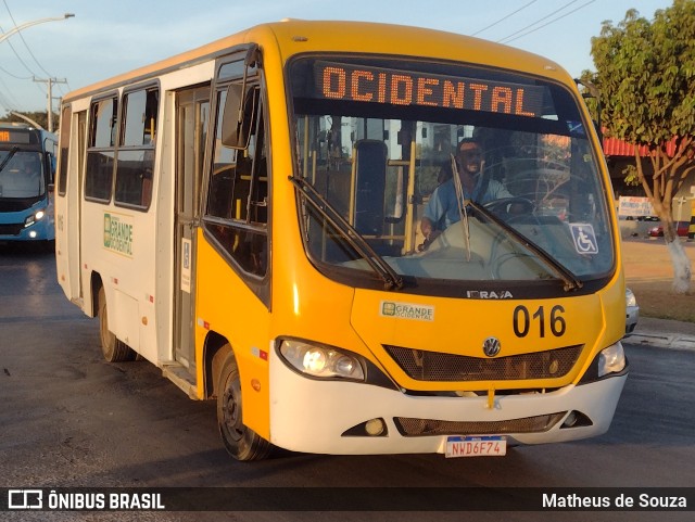 Grande Ocidental 016 na cidade de Novo Gama, Goiás, Brasil, por Matheus de Souza. ID da foto: 10361488.