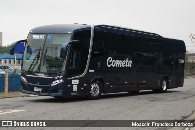 Viação Cometa 721544 na cidade de São Paulo, São Paulo, Brasil, por Moaccir  Francisco Barboza. Número da foto: #10361164.