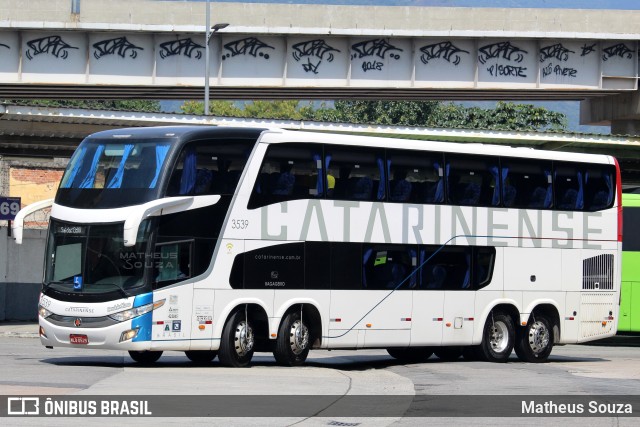 Auto Viação Catarinense 3539 na cidade de Rio de Janeiro, Rio de Janeiro, Brasil, por Matheus Souza. Número da foto: #10361893.
