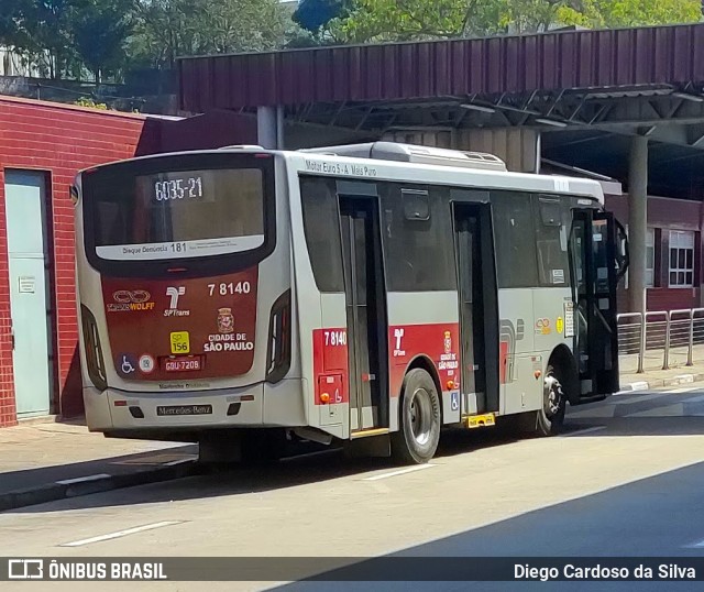 Transwolff Transportes e Turismo 7 8140 na cidade de São Paulo, São Paulo, Brasil, por Diego Cardoso da Silva. Número da foto: #10358952.