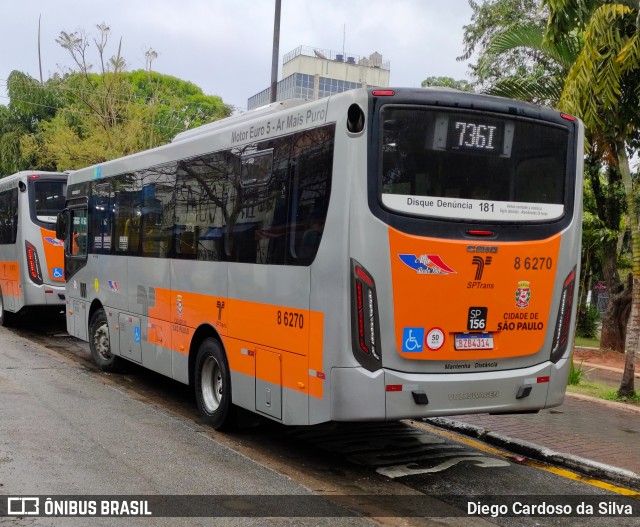 Alfa Rodobus > CooperAlfa 8 6270 na cidade de São Paulo, São Paulo, Brasil, por Diego Cardoso da Silva. Número da foto: #10361017.