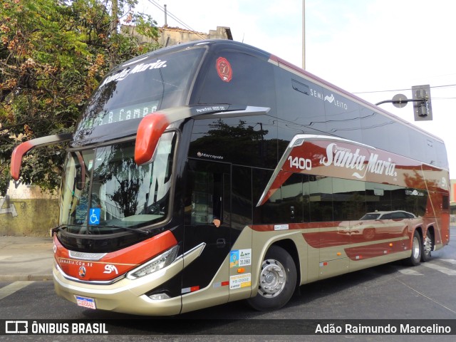 Santa Maria Fretamento e Turismo > Transportes Santa Maria(SP) 1400 na cidade de Belo Horizonte, Minas Gerais, Brasil, por Adão Raimundo Marcelino. Número da foto: #10359055.