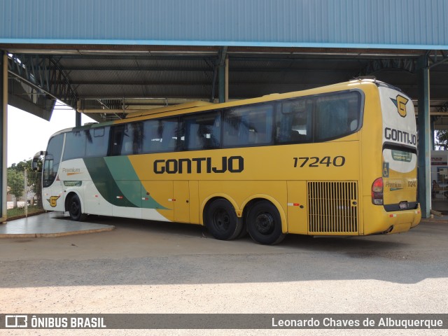 Empresa Gontijo de Transportes 17240 na cidade de Montalvânia, Minas Gerais, Brasil, por Leonardo Chaves de Albuquerque. ID da foto: 10359791.