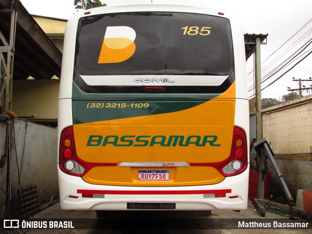 Viação Bassamar 185 na cidade de Juiz de Fora, Minas Gerais, Brasil, por Mattheus Bassamar. ID da foto: 10361295.