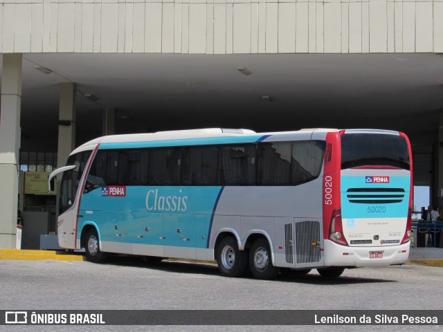 Empresa de Ônibus Nossa Senhora da Penha 50020 na cidade de Caruaru, Pernambuco, Brasil, por Lenilson da Silva Pessoa. ID da foto: 10359522.