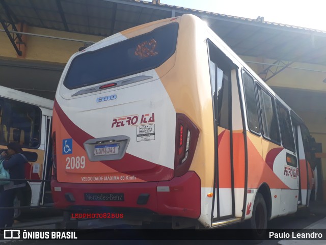 Petro Ita Transportes Coletivos de Passageiros 2089 na cidade de Petrópolis, Rio de Janeiro, Brasil, por Paulo Leandro. Número da foto: #10361089.
