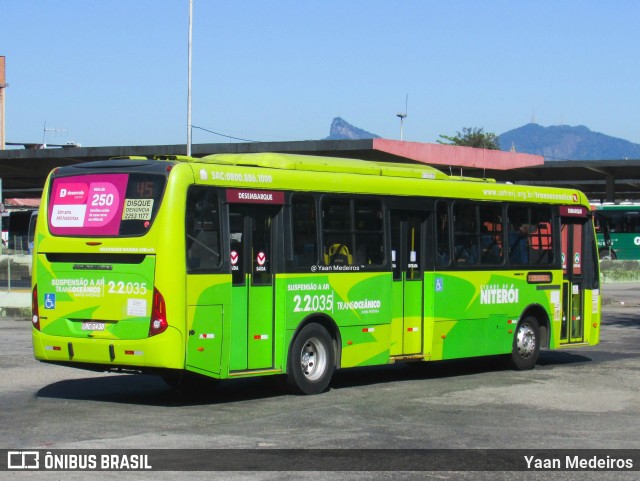 Santo Antônio Transportes Niterói 2.2.035 na cidade de Niterói, Rio de Janeiro, Brasil, por Yaan Medeiros. Número da foto: #10361665.