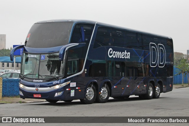 Viação Cometa 14302 na cidade de São Paulo, São Paulo, Brasil, por Moaccir  Francisco Barboza. Número da foto: #10363445.