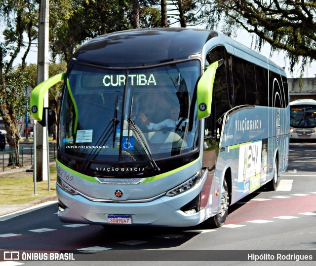 Viação Garcia 82169 na cidade de Curitiba, Paraná, Brasil, por Hipólito Rodrigues. ID da foto: 10363768.