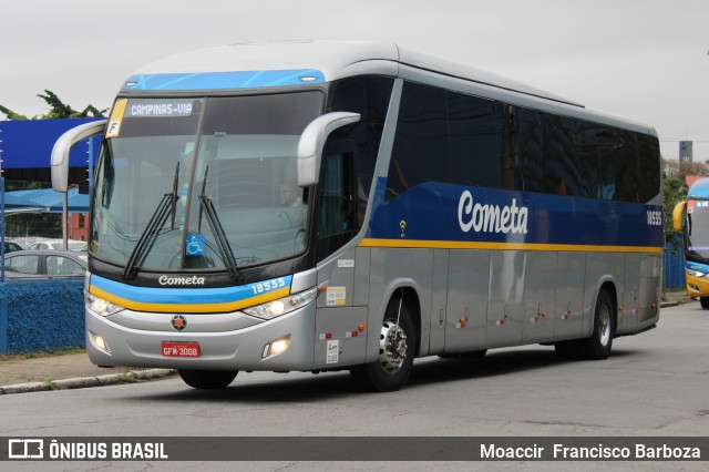 Viação Cometa 18535 na cidade de São Paulo, São Paulo, Brasil, por Moaccir  Francisco Barboza. ID da foto: 10363630.