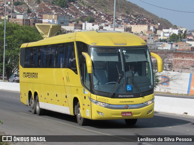 Viação Itapemirim 60065 na cidade de Caruaru, Pernambuco, Brasil, por Lenilson da Silva Pessoa. ID da foto: 10363036.