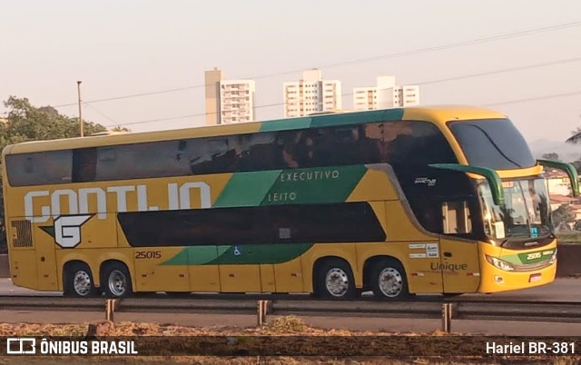 Empresa Gontijo de Transportes 25015 na cidade de Betim, Minas Gerais, Brasil, por Hariel BR-381. ID da foto: 10362379.