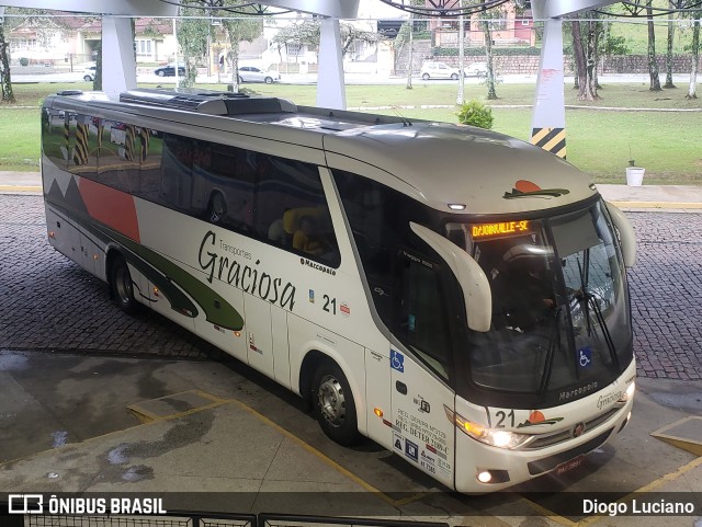 Transportes Graciosa 21 na cidade de Joinville, Santa Catarina, Brasil, por Diogo Luciano. ID da foto: 10362700.