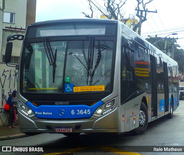 Viação Paratodos > São Jorge > Metropolitana São Paulo > Mobibrasil 6 3645 na cidade de São Paulo, São Paulo, Brasil, por Italo Matheus. Número da foto: #10362956.