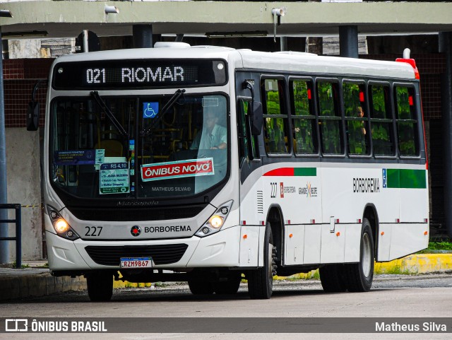 Borborema Imperial Transportes 227 na cidade de Recife, Pernambuco, Brasil, por Matheus Silva. ID da foto: 10362094.