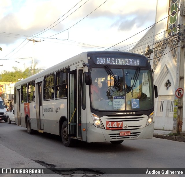 Borborema Imperial Transportes 447 na cidade de Jaboatão dos Guararapes, Pernambuco, Brasil, por Áudios Guilherme. Número da foto: #10363035.