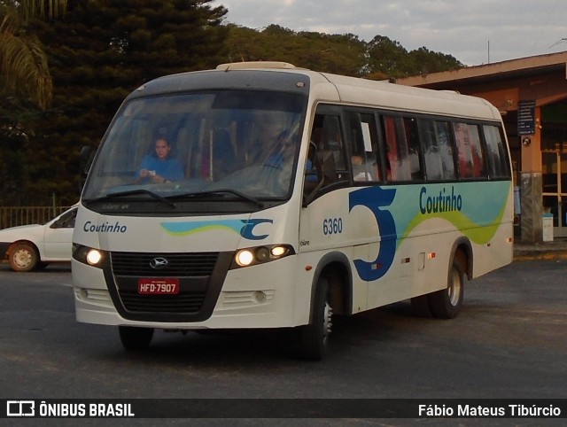 Empresa de Transportes Coutinho 6360 na cidade de Três Corações, Minas Gerais, Brasil, por Fábio Mateus Tibúrcio. Número da foto: #10362813.