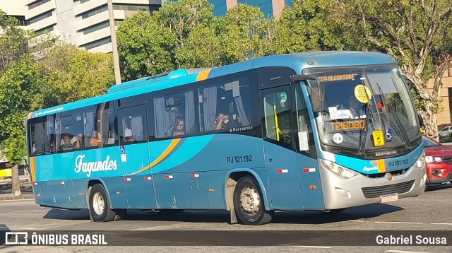 Auto Ônibus Fagundes RJ 101.192 na cidade de Rio de Janeiro, Rio de Janeiro, Brasil, por Gabriel Sousa. Número da foto: #10365414.