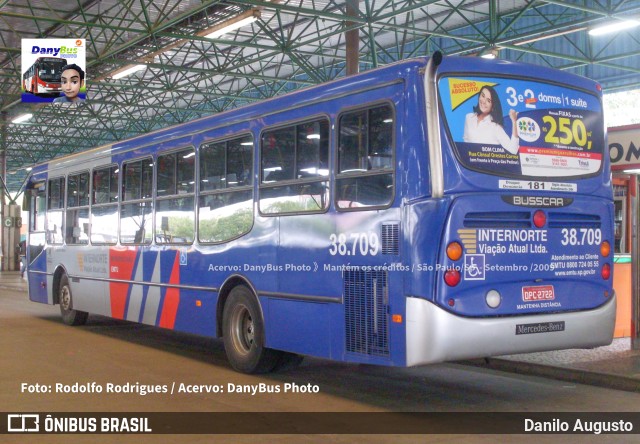 Viação Atual 38.709 na cidade de Guarulhos, São Paulo, Brasil, por Danilo Augusto. ID da foto: 10363771.