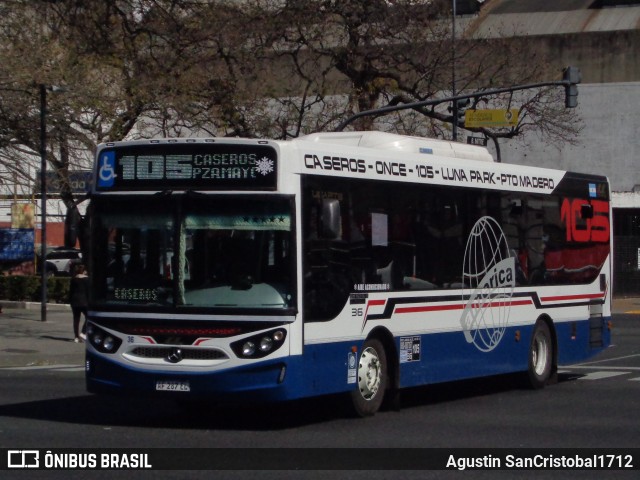 Transportes América S.A.C.I. 36 na cidade de Ciudad Autónoma de Buenos Aires, Argentina, por Agustin SanCristobal1712. Número da foto: #10363208.