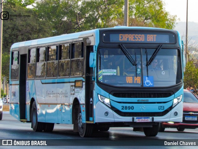 UTB - União Transporte Brasília 2890 na cidade de Brasília, Distrito Federal, Brasil, por Daniel Chaves. Número da foto: #10363853.