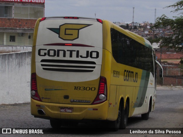 Empresa Gontijo de Transportes 18300 na cidade de Caruaru, Pernambuco, Brasil, por Lenilson da Silva Pessoa. ID da foto: 10363011.