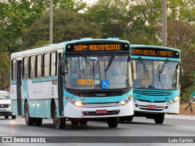 UTB - União Transporte Brasília 5380 na cidade de Guará, Distrito Federal, Brasil, por Luis Carlos. Número da foto: #10363694.
