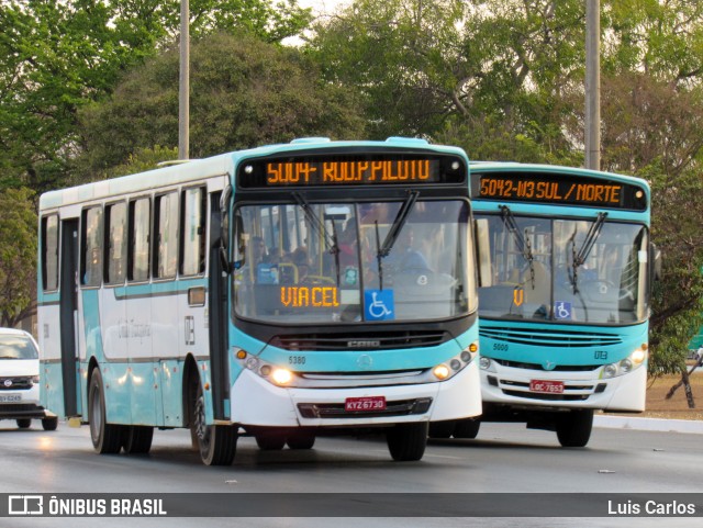 UTB - União Transporte Brasília 5380 na cidade de Guará, Distrito Federal, Brasil, por Luis Carlos. ID da foto: 10363694.