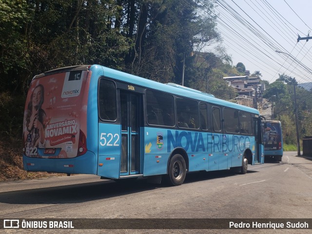 FAOL - Friburgo Auto Ônibus 522 na cidade de Nova Friburgo, Rio de Janeiro, Brasil, por Pedro Henrique Sudoh. ID da foto: 10362389.